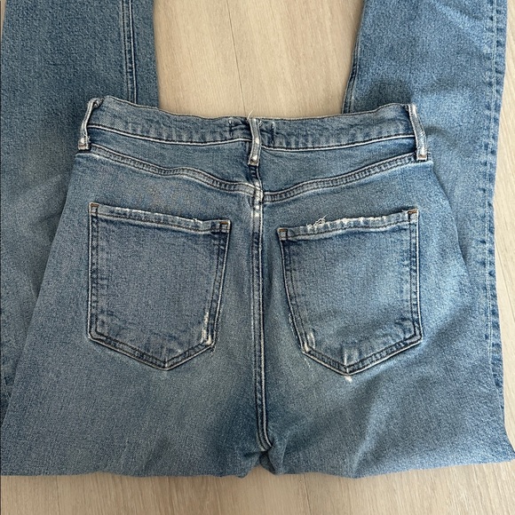 AGOLDE Riley Long 100% cotton blue jeans size 27 - Picture 6 of 6